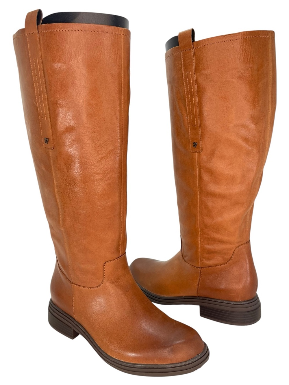 Naturalizer On Time Brown Leather Wide Calf Knee High Womens Boots Size 9.5M - Picture 12 of 15